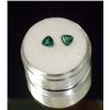 Image 1 : Pair Triangular Cut & Faceted Green Topaz Gems