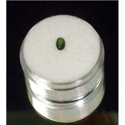 Oval Cut & Faceted Green Tourmaline Gemstone