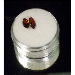 Marquis Cut & Faceted Red Garnet Gems