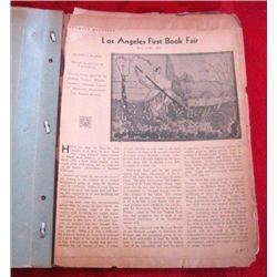 1934 Los Angeles 1st Book Fair Scrapbook