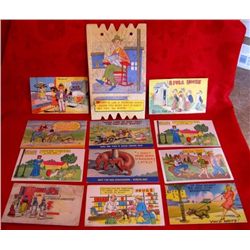 12 Vintage Comical Cartoon Postcards