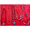 Image 1 : 5 Beaded Rhinestone Necklaces & Choker