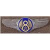 Image 1 : U.S. 8TH AIR FORCE NON-REGULATION 3" WINGS- CRIMP BACK