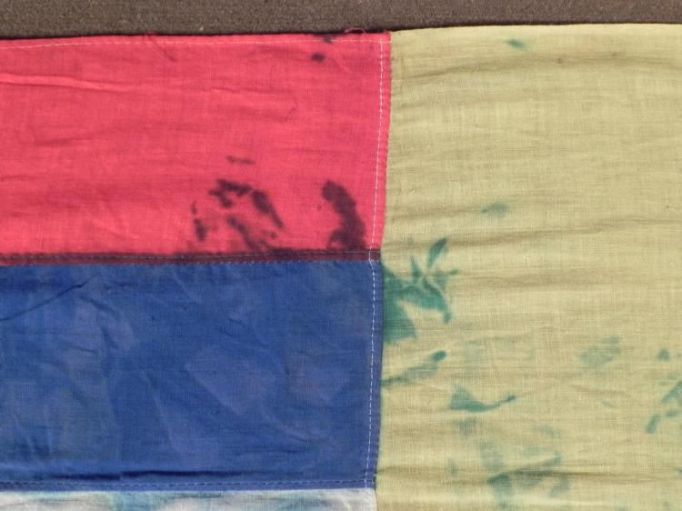 WWII VERY RARE PUPPET STATE FLAG '34 MANCHUKO/MANCHURIA