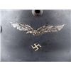 Image 2 : German Luftwaffe Nazi Double Decal Helmet WWII Named