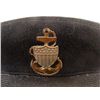 Image 2 : USN Navy Officer Cap WWII w/Rare Anchor Pin
