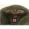 Image 2 : Nazi Luftwaffe WWII NCO Cap 1943 Green Wool RARE