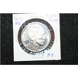 2012 Nickel Round; .995 Nickel 1/2 Oz.