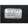 Image 2 : Nevada The Silver State Silver Ingot; .999 Pure Silver 1 Oz.; Minted by Nevada Coin Mart