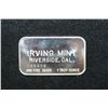 Image 2 : 1974 Irving Mint Silver Ingot; .999 Fine Silver 1 Oz.; Riverside CA
