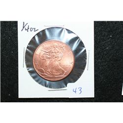 Golden State Mint Copper Round; .999 Fine Copper 1/4 Oz.