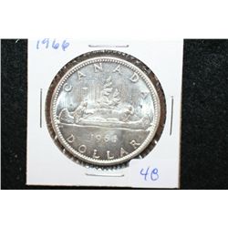 1966 Canada "Canoe" $1 Foreign Coin