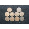 Image 1 : Indian Head One Cent; Various Dates & Conditions; Lot of 10