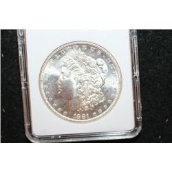 1881-S Silver Morgan $1; MCPCG Graded MS63