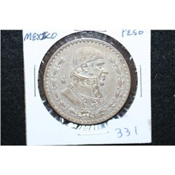 1957 Mexico Un Peso Foreign Coin