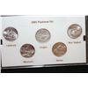 Image 1 : 2005-P US Mint State Quarter Proof Set; BU, Layered in Platinum