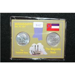 2002 Mississippi State Quarter Set; P&D Mints