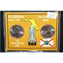 2004 Florida State Quarter Set; P&D Mints