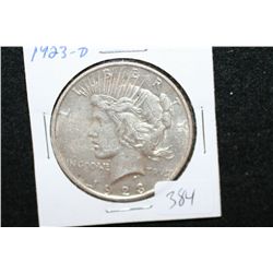 1923-D Peace $1