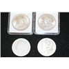 Image 1 : 1881 & 1883 Silver Morgan $1; Lot of 2 and 1900 Silver Morgan $1; MCPCG Graded MS62 & 1900 Silver Mo