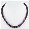 Image 1 : 315.49ctw Natural Ruby Rondelles Necklace