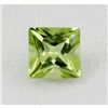 Image 2 : 5.80ctw Princess Cut Peridot Natural Gemstone, 4x4mm