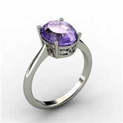 Tanzanite 3.50 ctw Ring 14kt White Gold