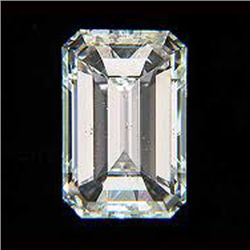 EGL Certified Diamond Emerald 1.01ctw D,SI1