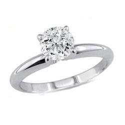 0.50 ct Round cut Diamond Solitaire Ring, G-H, VVS