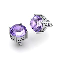 Tanzanite 5.75ctw Earring 14kt White Gold