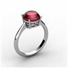 Image 1 : Garnet 2.50 ctw Ring 14kt White Gold