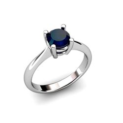 Sapphire 1.05ctw Ring 14kt White Gold