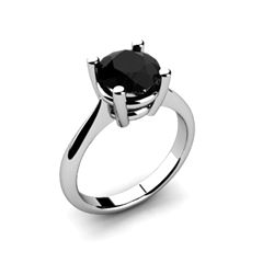 Black Diamond 2.00ctw Ring 14kt White Gold