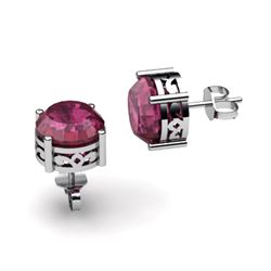 Ruby 3.20ctw Earring 14kt White Gold