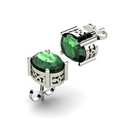 Emerald 2.52ctw Earring 14kt White Gold