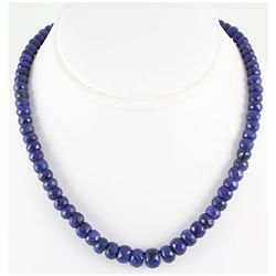 281.23ctw Natural Sapphire Rondelles Necklace