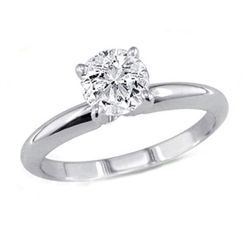 0.60 ct Round cut Diamond Solitaire Ring, I-J, SI2