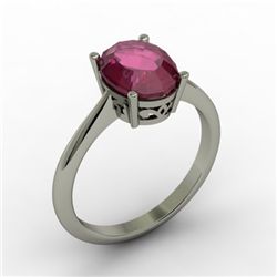 Ruby 2.20 ctw Ring 14kt White Gold