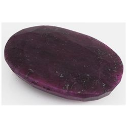 Ruby 268ct Loose Gemstone 50x30mm Oval Cut