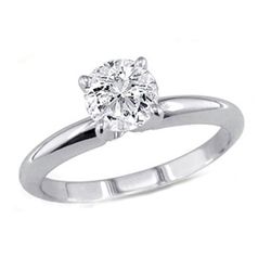 1.25 ct Round cut Diamond Solitaire Ring, G-H, SI2