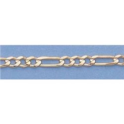 Pure Gold 16" 14k Gold-Yellow 2.3mm Figaro Chain 4.2g