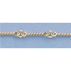 Pure Gold 16" 14k Gold-Yellow 3.0mm Dog Bone Chain