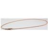 Image 3 : Pure Gold 16" 14k Rose Gold 1.7mm Oval Link Chain