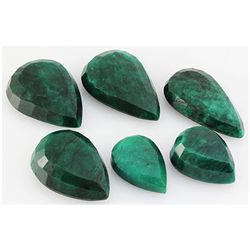 Emerald 472.5ct Loose Gemstone Mix Sizes Pear Cut