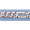Image 1 : Pure Gold 16" 14k Gold-Yellow 5.1mm Rhod Figaro Chain