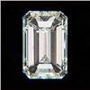Image 1 : EGL Certified Diamond Emerald 1.04ctw F,SI1