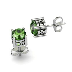 Tourmaline 0.90ctw Earring 14kt White Gold