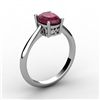 Image 1 : Ruby 1.06 ctw Ring 14kt White Gold