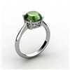 Image 1 : Tourmaline 2.00 ctw Ring 14kt White Gold