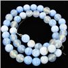 Image 1 : 165twc Blue Lace Agate Small Bead Strand 16" (JEW-3000)